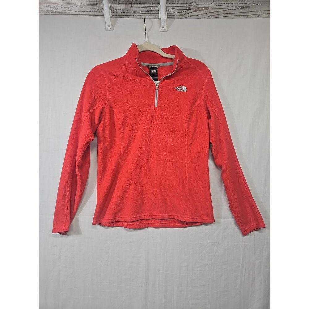 The North Face Coral‎ 1/4 Zip Fleece Pullover Women's Size Medium Polyester